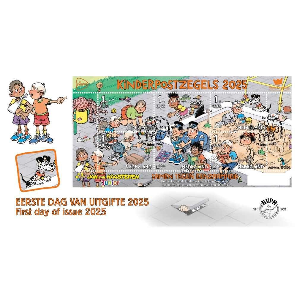 Kinderpostzegels 2025 eerstedagenvelop Nr 903 PostNL Webshop kinderpostzegels-2025-eerstedagenvelop-nr-903-postnl-webshop