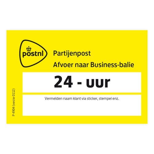Bakkenwagenkaart Partijenpost 24u