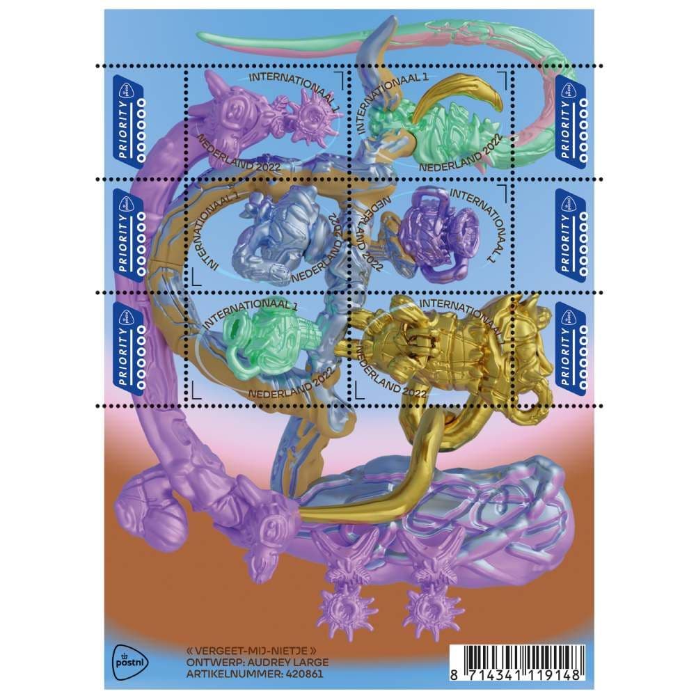 Vergeet-mij-nietje (postzegelvel)