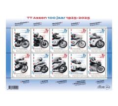 TT Assen 100 jaar (postzegelvel)