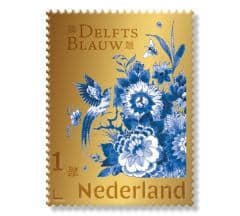 Postzegel met Goud – Delfts Blauw