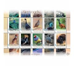 Siervogels, kleurrijk en elegant (postzegelvel)