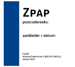Bakkenkarkaarten postbuspost Zwolle (50st)